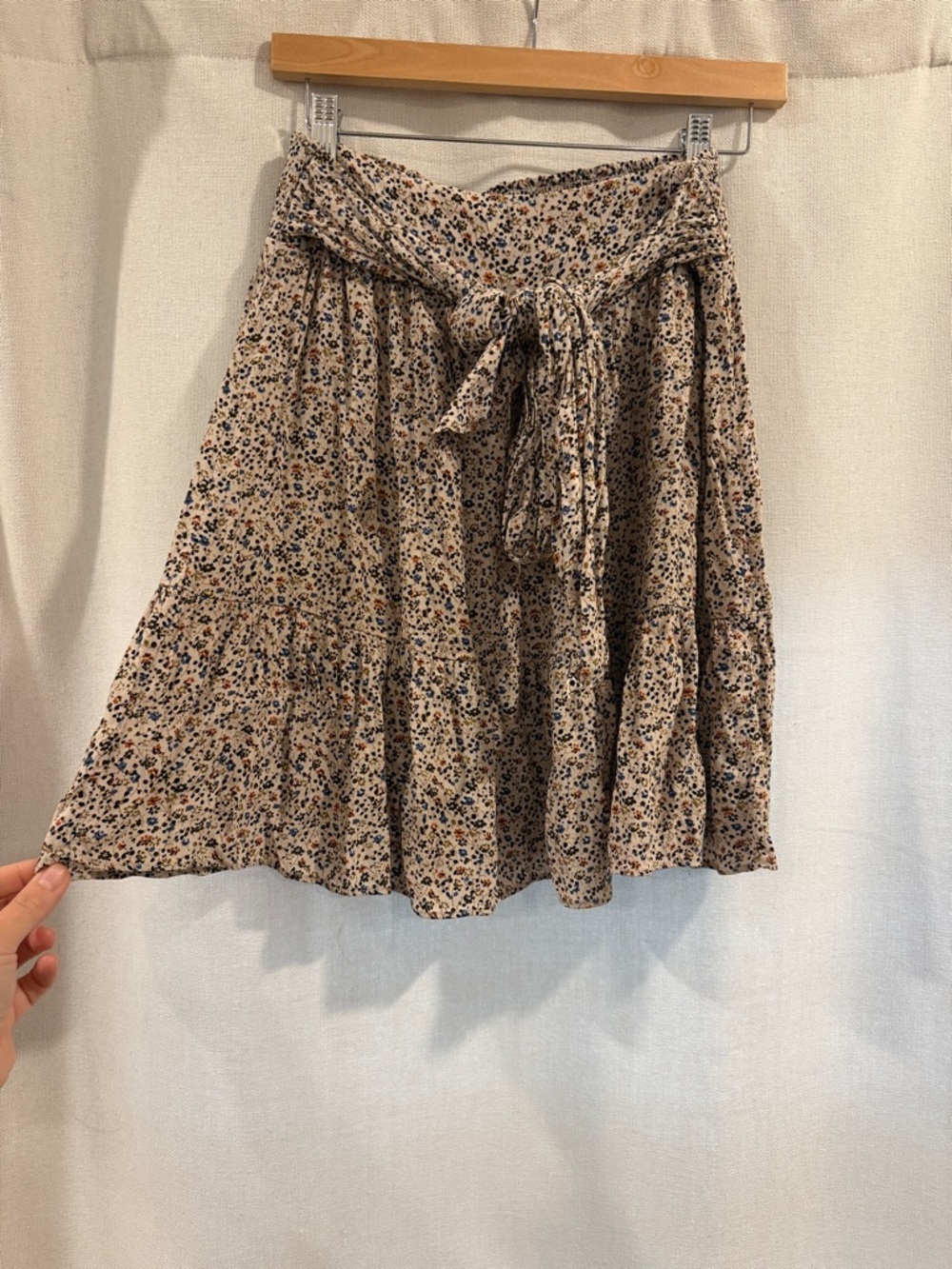 Madewell Floral Tie-Waist Skirt